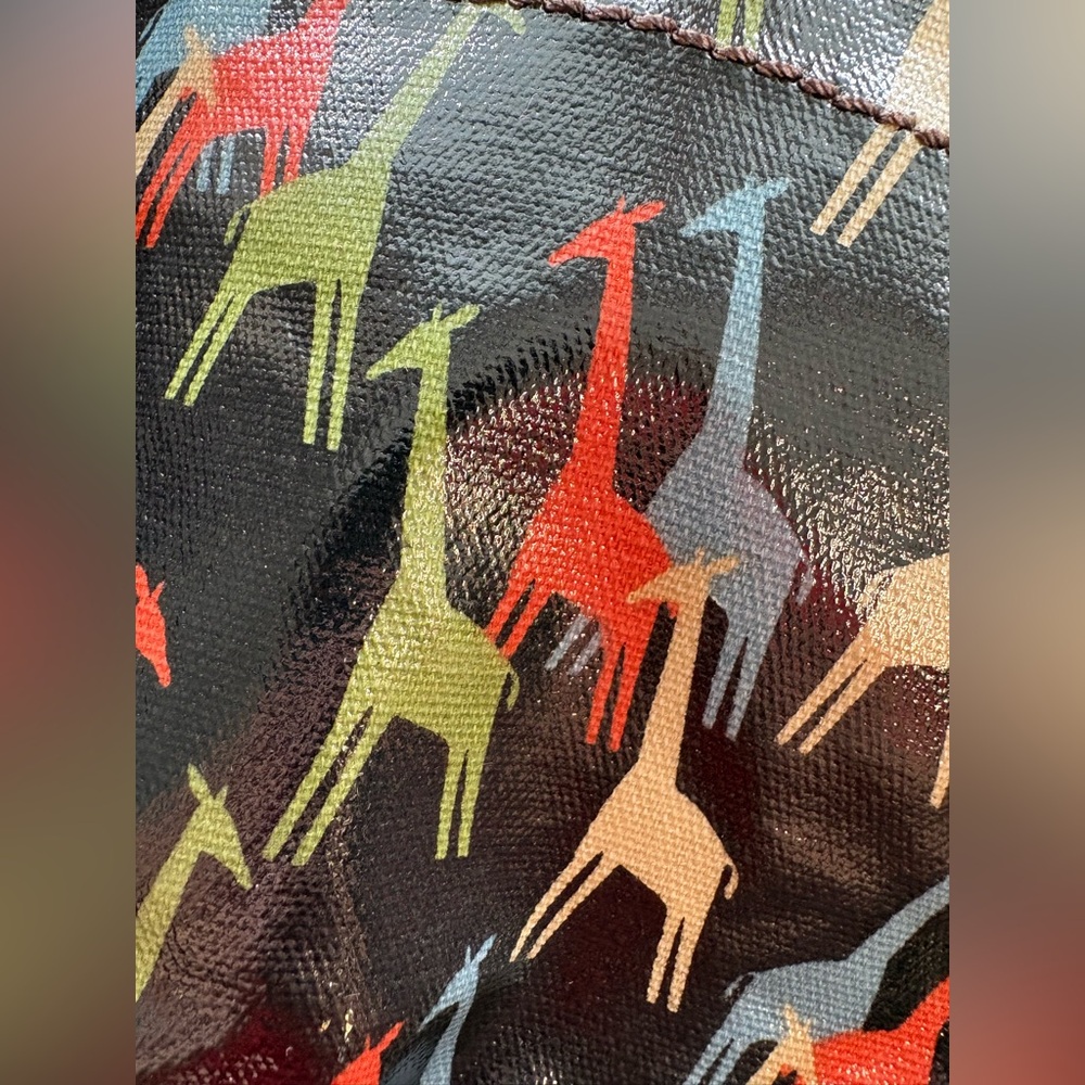 Fossil Key-Per bag, vinyl exterior, giraffe print EUC - Picture 16 of 16